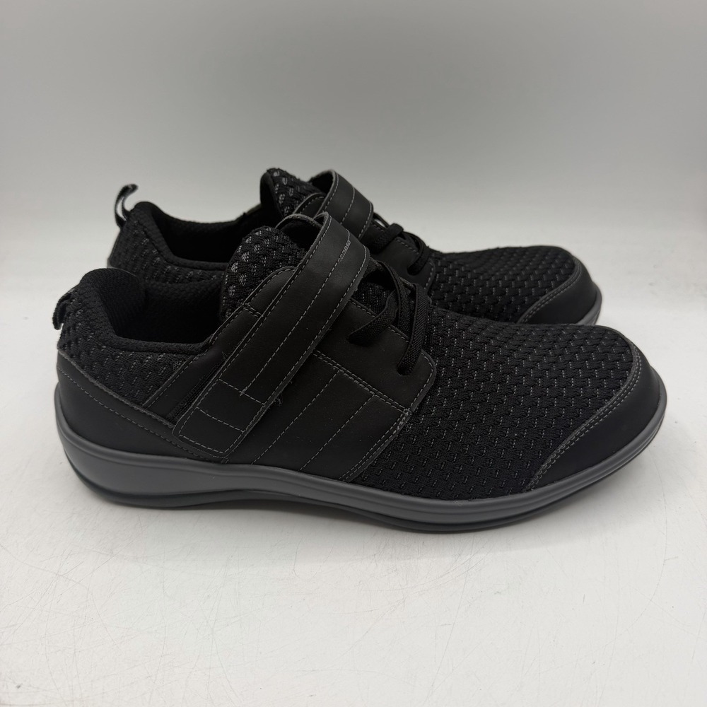 Orthofeet Narine Shoes Womens Sz 9 B Black Strap Orthopedic Comfort Sneakers 839